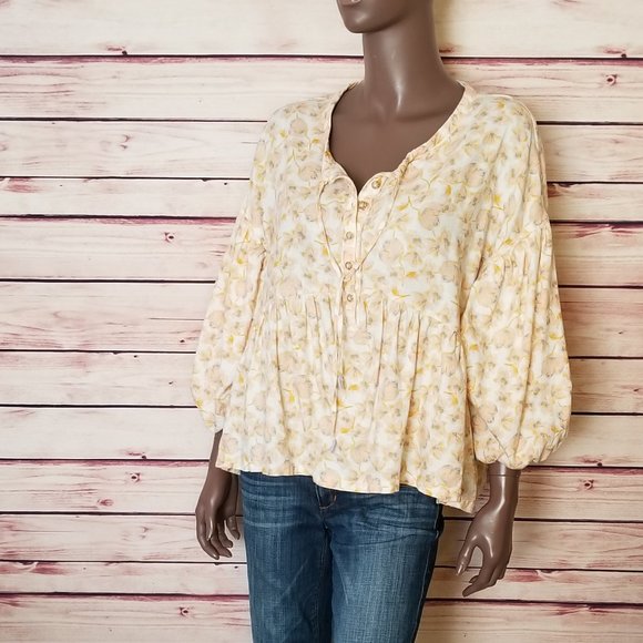 Free People Highlander Printed Top - Picture 2 of 8